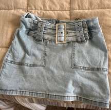 mini jean skirt