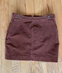 Corduroy Mini Skirt