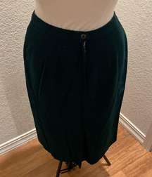 Kasper & Co ASL Vintage Wool High Waist Pencil Skirt Calf Length Sz 10