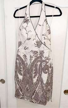 Kay Unger Vintage Halter Dress in Paisley Print Size 8