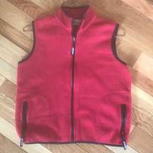 Arizona red fleece zip vest ladies sz M