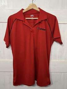 Loves Gas Station Work Uniform Red Polo Women’s Size Large Dri Fit