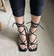 Ego Strap Wrap Up Heels