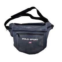 Vintage 90s Polo Sport Ralph Lauren Gray Nylon Fanny Pack