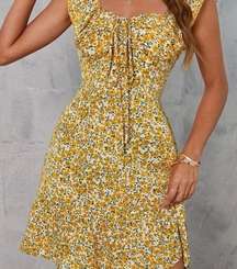 Yellow Floral Dress