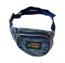 Vintage 1980s Everest Acid Wash Denim Fanny Pack Jean Material