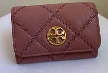 Tory Burch Willa Quilted Leather Card Case Wallet in Toasted Pecan Pink