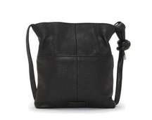 NWOT Vince Camuto Cayra Black Leather Snap Closure Crossbody Hobo Bag