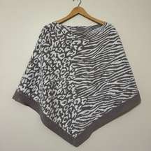 Barefoot Dreams Animal Print Poncho