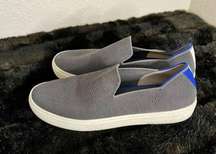 Rothy's The Original Slip On Sneaker Anchor Textile Blue grey Women’s US 8.5