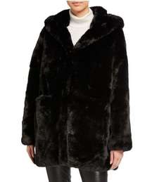 Love Token Faux Fur Hooded Coat Size XS