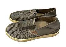 Olukai Pehuea Women’s Slip-on Sneakers Brown Leather Size 7 EU 37