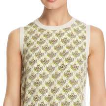 TORY BURCH Silk Front Tank Sweater Vest Size M