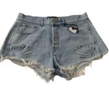 NWT 3X1 $310 Freja Denim Shorts in Einhorn Size 26