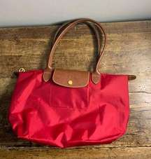 Longchamp Le Pliage Original Tote in Red