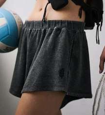 Free People Movement Women’s Sz Medium Around We Go Shorts in Black / Gray