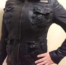 NWOT Superdry Leather Jacket Size L