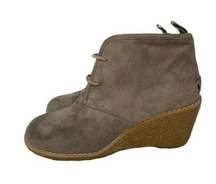 G. H. Bass & Co. Cali Suede Wedge Booties Size 7.5