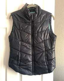 Puffer Vest Womens Size M Navy Blue