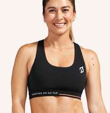 NWT Peloton Black Cadence Laser Dot Sports Bra Workout Bra Size Medium