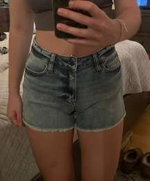 Denim High Waisted Shorts