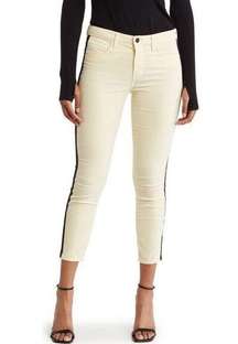 L’AGENCE Margot Side Stripe High Waist Crop Skinny Jeans size 27