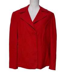 COLDWATER CREEK Red Blazer Jacket size 16; excellent condition