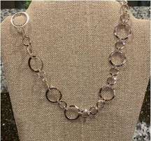 Northcrest Gold Tone Circle Chain Link Long Fashion Necklace Hypoallergenic