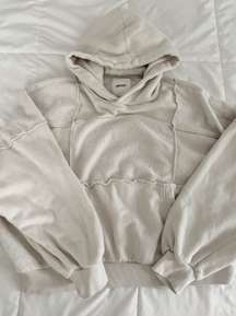 Patchwork Cream Hoodie