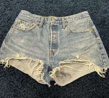 501 High-Waisted Denim Shorts