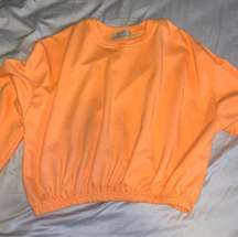 Orange Cropped/short Long Sleeve