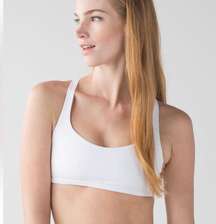 Lululemon Free To Be Bra (Wild) White Sz 8