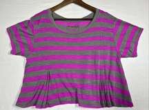 We the Free People Pink Stripe Women’s Crop Top Size M