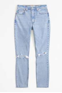 Abercrombie and Fitch The Skinny High Rise Distressed Jeans Sz 28