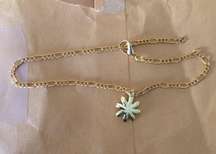 Gold Ankle Bracelet Foot Jewelry Flower Charm