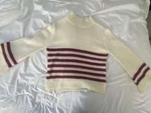 Red and White Sweater