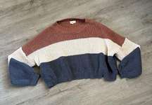 Women’s Cropped Knit Sweater Size S