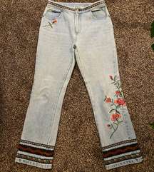 Vintage Embroidered  Jeans