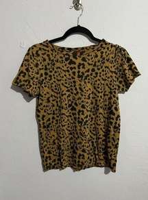 n:philanthropy Jigsaw BFF Tee Leopard size S NWT