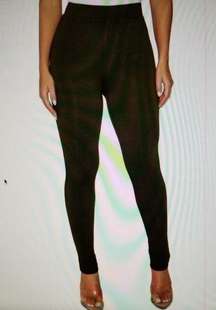 Naked Wardrobe The Nw-p0004  Leggings Olive Green  Size XS