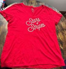 G.H. Bass & Co.  | ladies Stars & Stripes Everyday tee. Size: XL