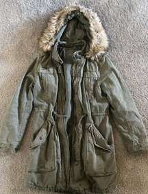 Outfitters Green Long Winter Coat