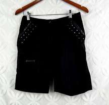 Jamie Sadock Women Size 2 Bermuda Black Studded Golf Shorts