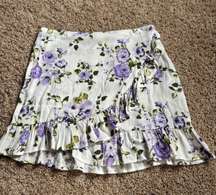 Floral Mini Skirt