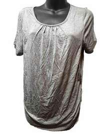 Ekouaer Tank Top Women's Size Medium Gray light Blouse Round Neck