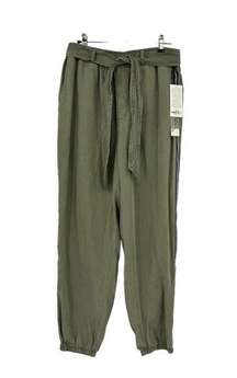 North & Co by Boundless North Pants Womens Sz Large Side Stripe Jogger Olive NWT