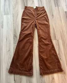 Pilcro 28 Brown Flare Leg Corduroy Pants