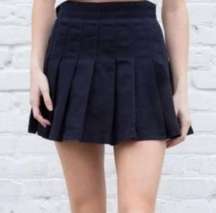 Brandy Melville Dana Navy Pleated Skirt