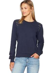 Black Orchid Embellished Sweatshirt Navy Size S