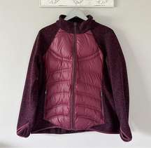 London Fog Maroon Red Down Jacket